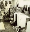Vista da montagem da exposição Jovem Arte Contemporânea no MAC USP em 1972