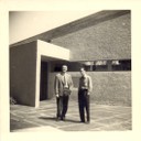 Walter Zanini e o artista brasileiro Marcelo Grassmann em Paris junho 1960