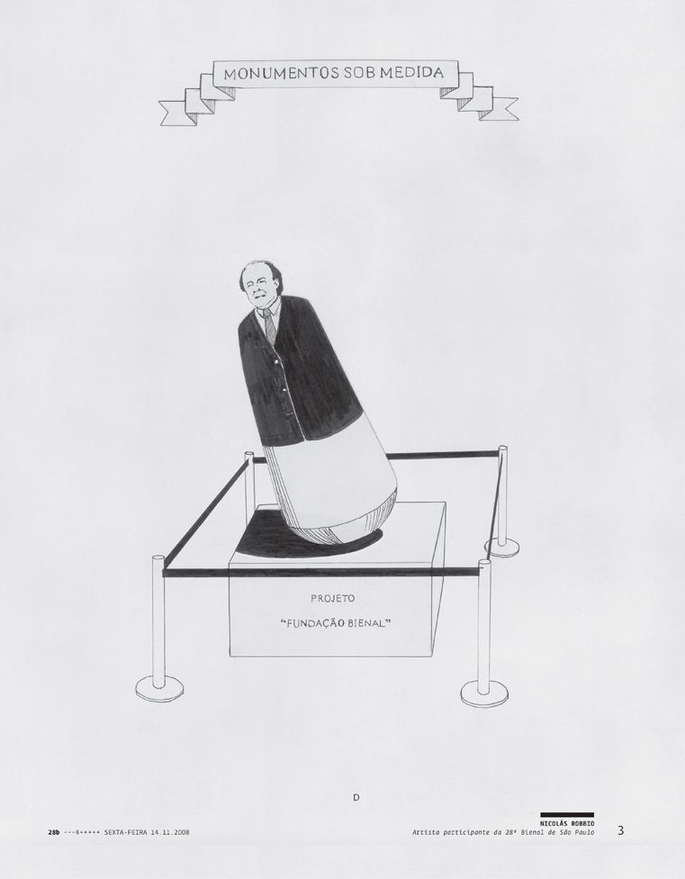 Monumentos sob medida (desenho não publicado no jornal 28b)