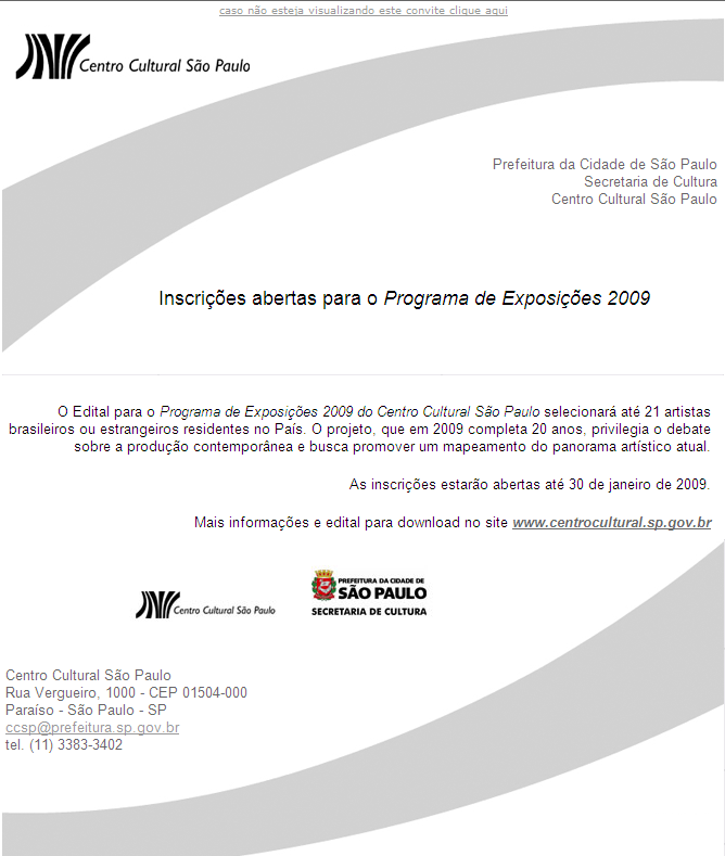 Exposições CCSP 2009