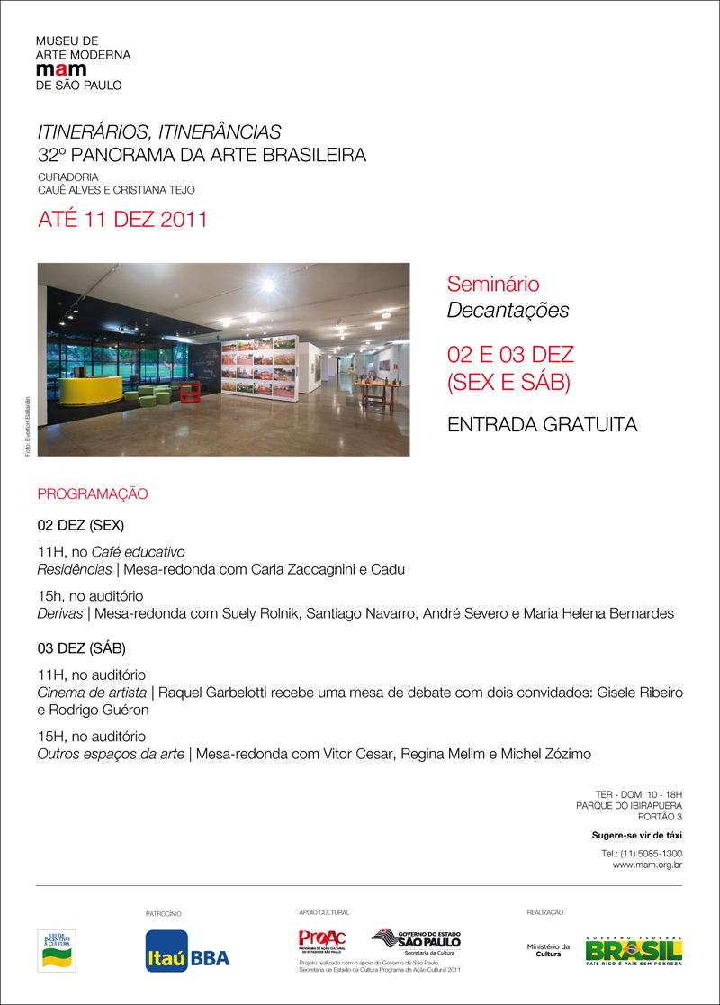 SEMINÁRIO DECANTAÇÕES